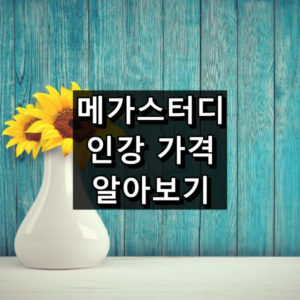 메가스터디 인강 가격 섬네일