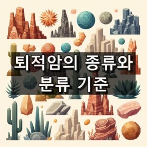 퇴적암의 종류와 분류기준